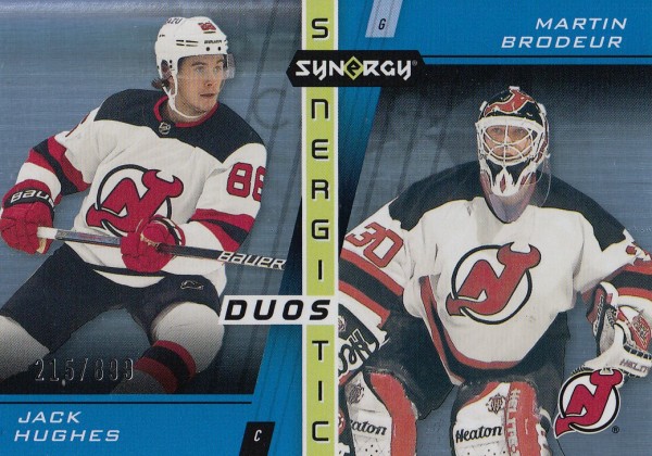 insert karta HUGHES/BRODEUR 21-22 Synergy Synergistic Duos Stars and Legends /899